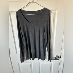 EILEEN FISHER Dark Gray XL Top.
